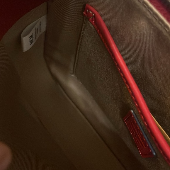 NWT MCM Red Crossbody Bag - Picture 6 of 6